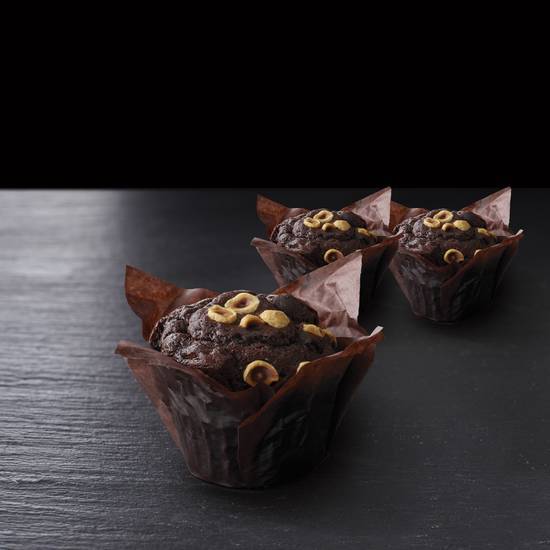Muffins chocolat noir x3 à 5