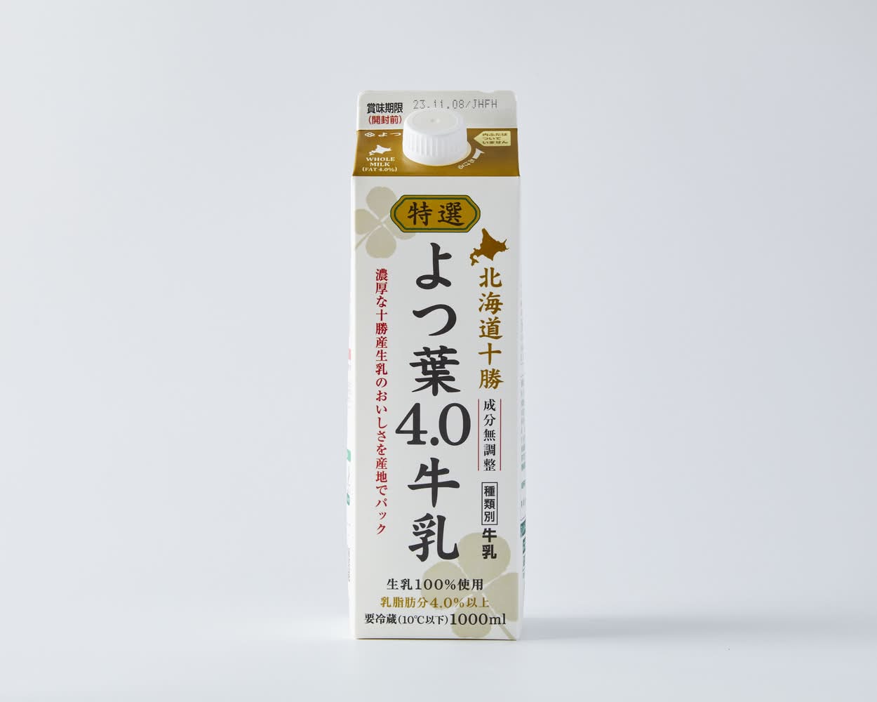 よつ葉　よつ葉特選4.0牛乳　1000ml　J-683