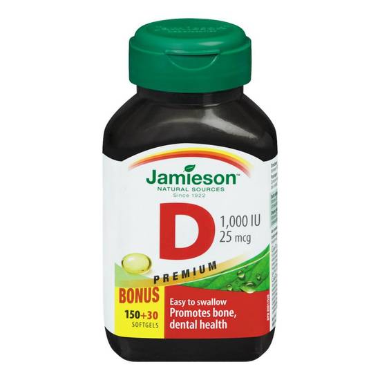 Jamieson Vitamin D, Softgels (180 ea)