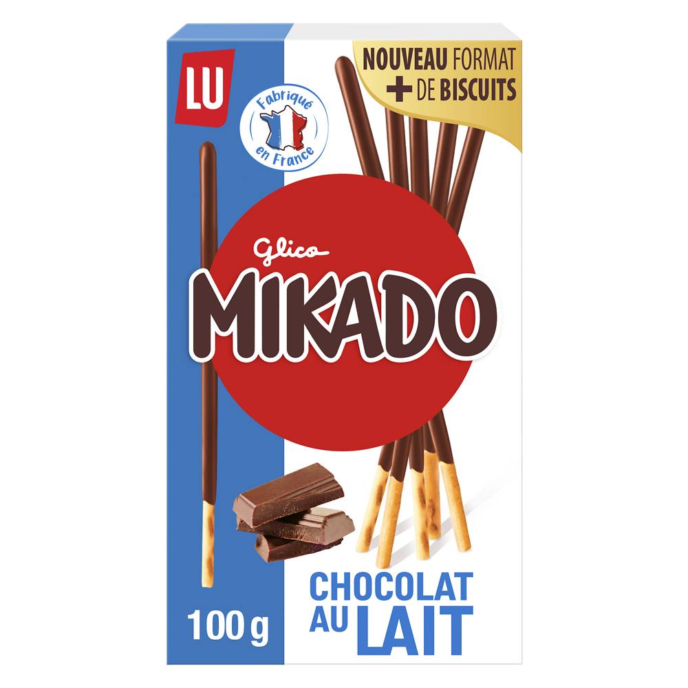 Mikado - Biscuits, chocolat au lait (100g)