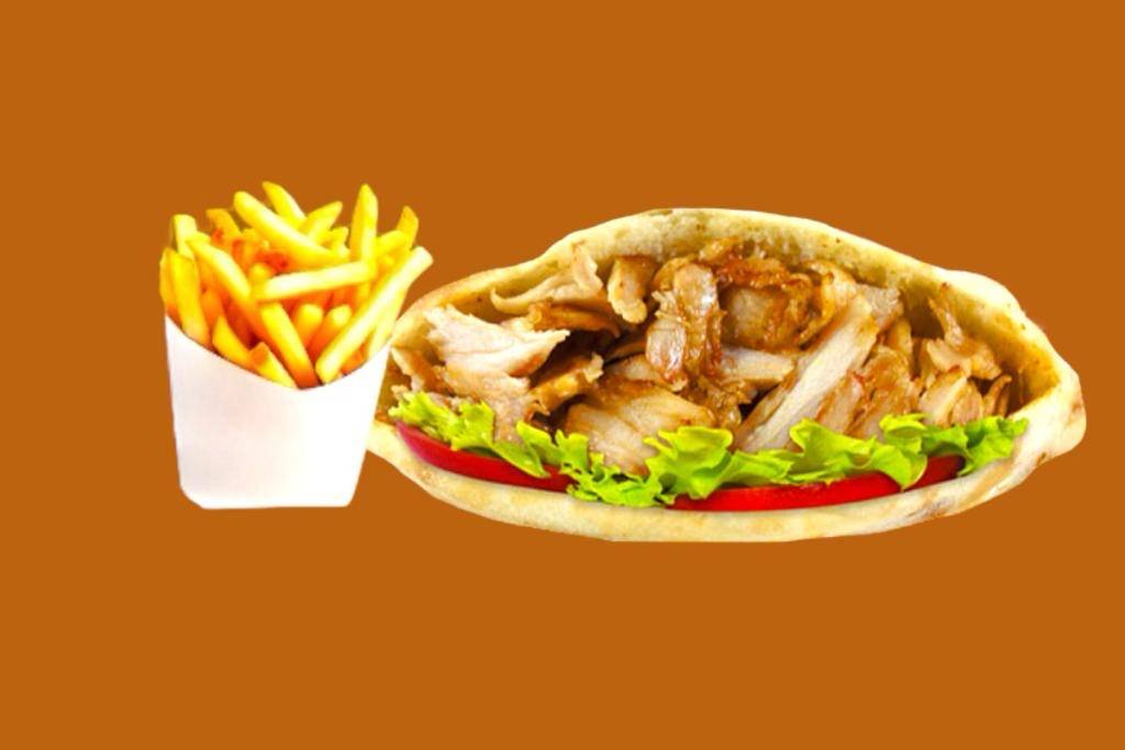 Kebab + frites 🍟🍟🍟🌯🌯🌯
