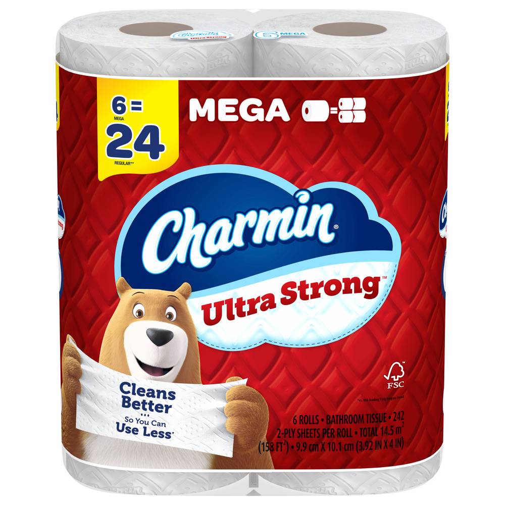 Charmin Ultra Strong Toilet Paper Mega Rolls (6 ct)