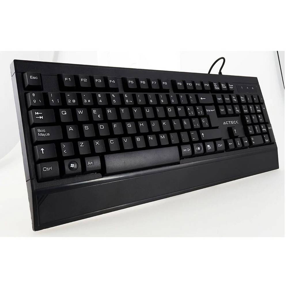 Acteck teclado alámbrico negro (1 pieza)