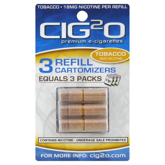 Cig2o Premium E Cigarettes Cartomizers 3 ct Delivery Near You