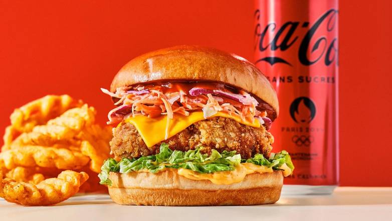 Menu K.S.B. (Korean Slaw Chicken Burger)