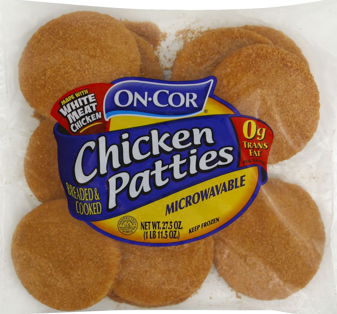 On-Cor Microwavable Chicken Patties (27.5 oz)