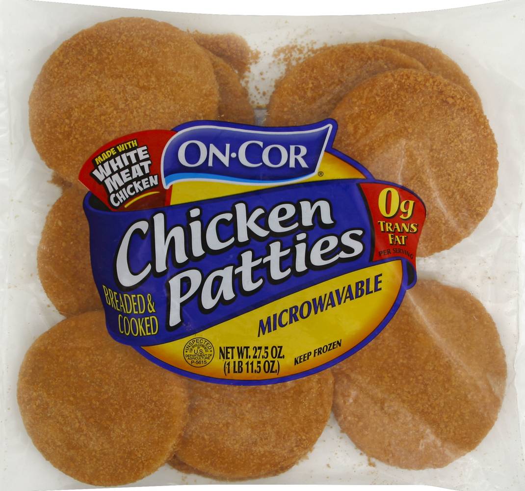 On-Cor Microwavable Chicken Patties (27.5 oz)