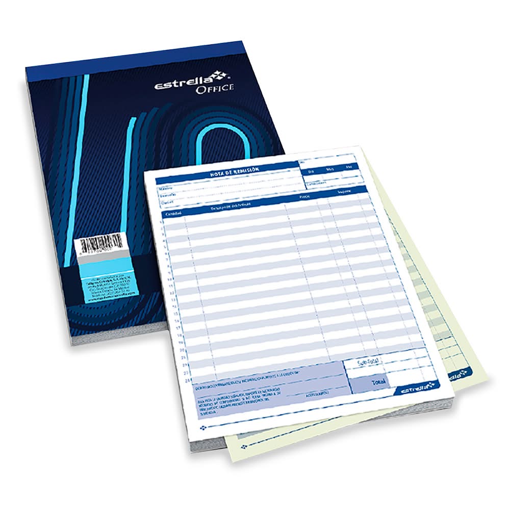 Estrella · Block de notas de remisión duplicador