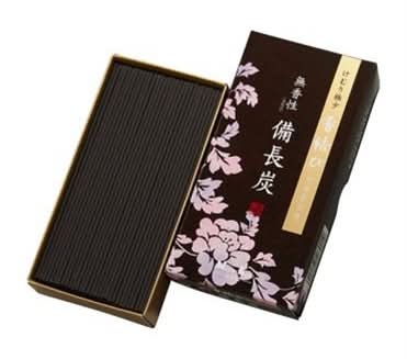 日本香堂 香結び無香性備長炭バラ １１０ｇ