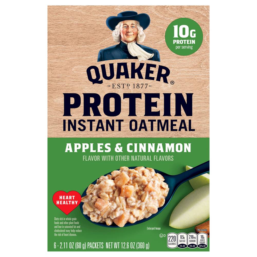 Quaker Protein Instant Oatmeal (apples-cinnamon)