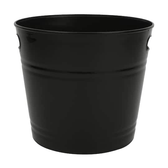 9.5" Black Plastic Ice Pail By Celebrate It