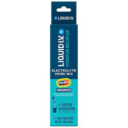 Liquid I.v. Hydration Multiplier Electrolyte Drink Mix Popsicle Firecracker (3 ct,1.68 oz)