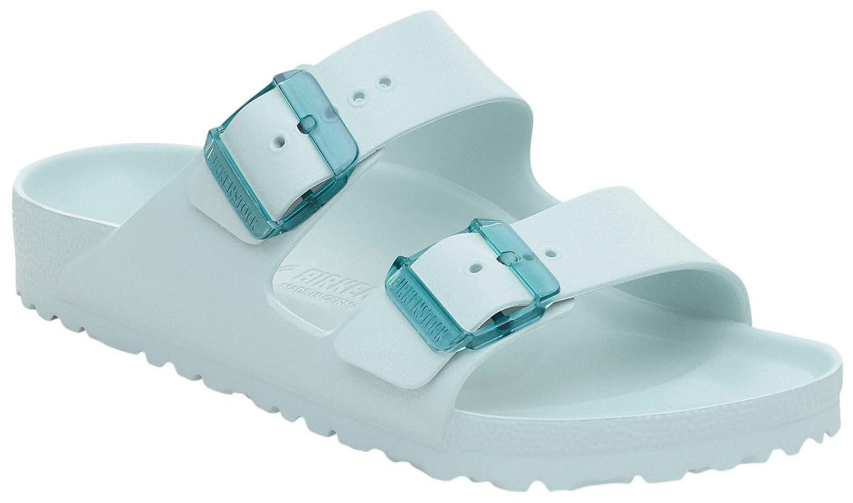 Birkenstock Women's Arizona Stealth Buckle EVA Sandals (Surf Green, 8.0/8.5 US (39 EU))