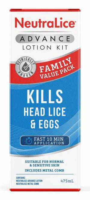 Neutralice Advance Nit and Lice Kit Family Value Pack 475ml