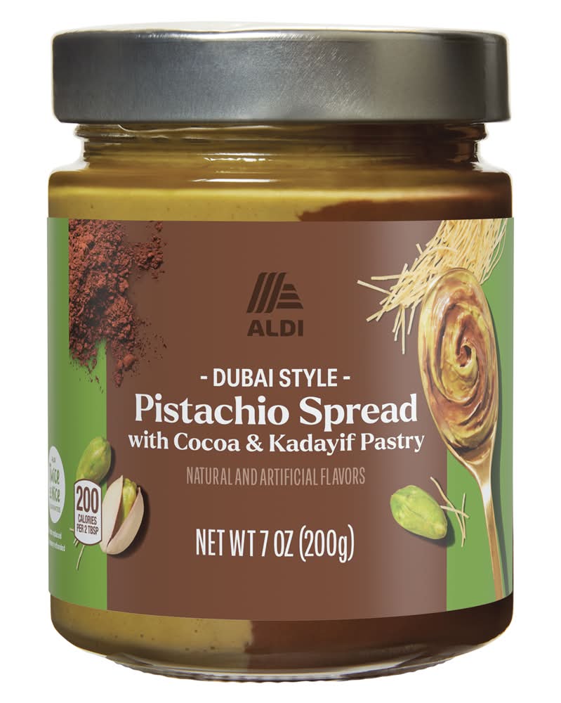 Aldi Dubai Swirl Spread, Pistachio (7 oz)