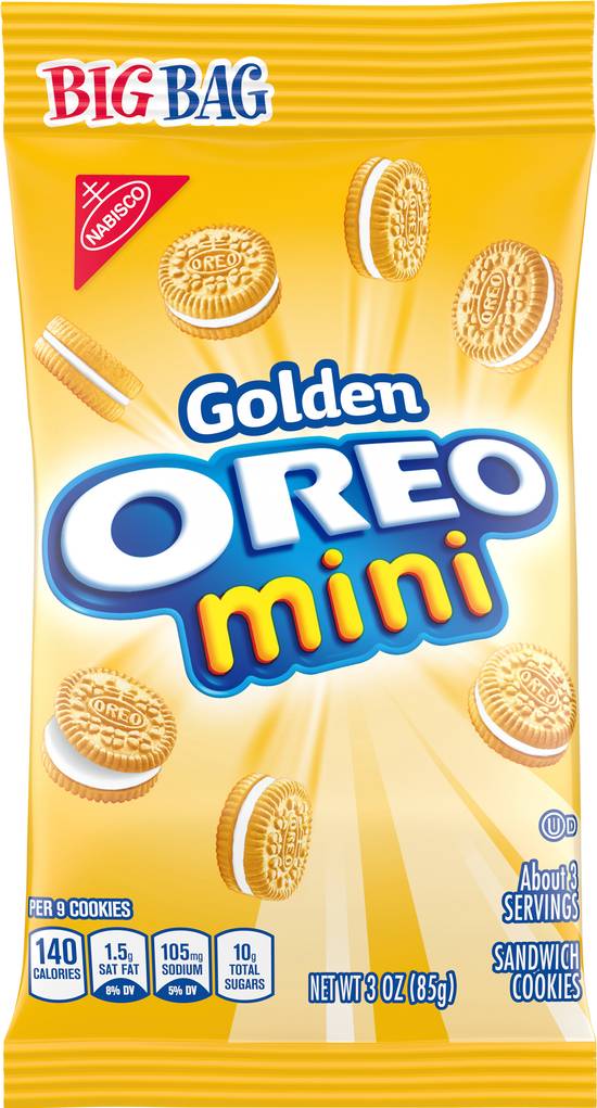 Oreo Mini Golden Sandwich Cookies (3 oz)