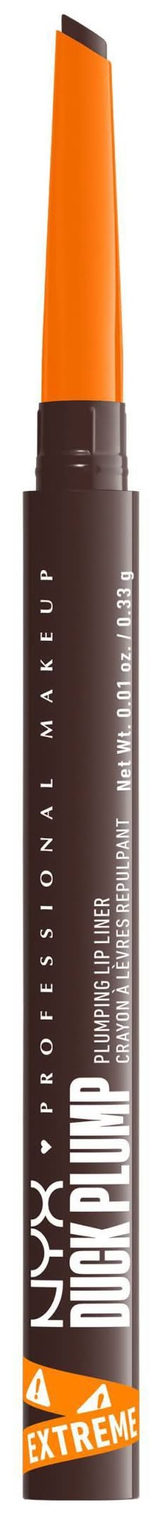 NYX Professional Makeup Duck Plump Plumping Lip Liner, Brown (0.01 oz)