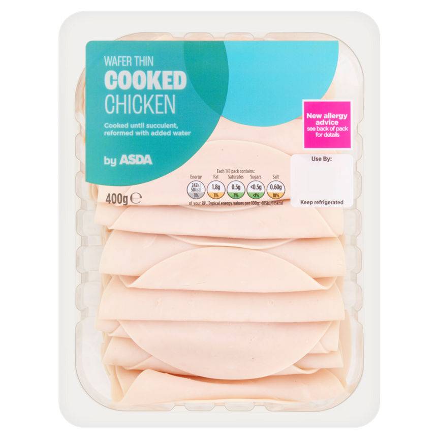 ASDA Wafer Thin Cooked Chicken (400g)