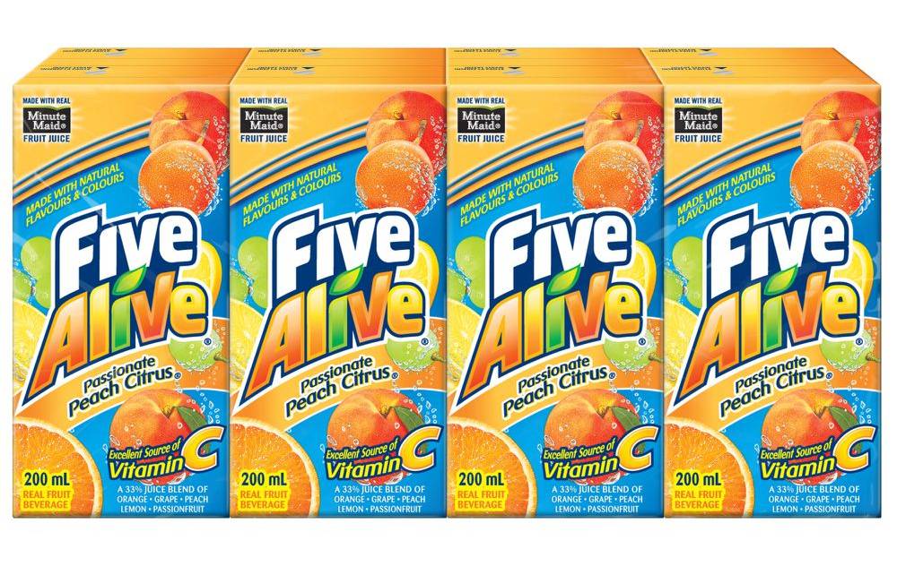 Five Alive Passionate Peach Citrus Juice (8 x 200 ml)