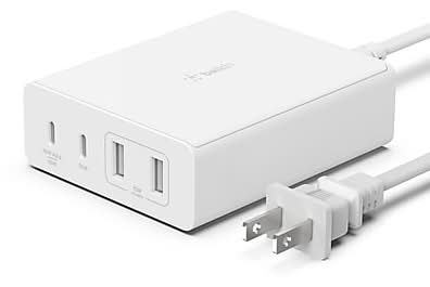 Belkin BoostCharge Pro 4-Port USB-A/USB-C Charging Station, White (WCH010dqWH)