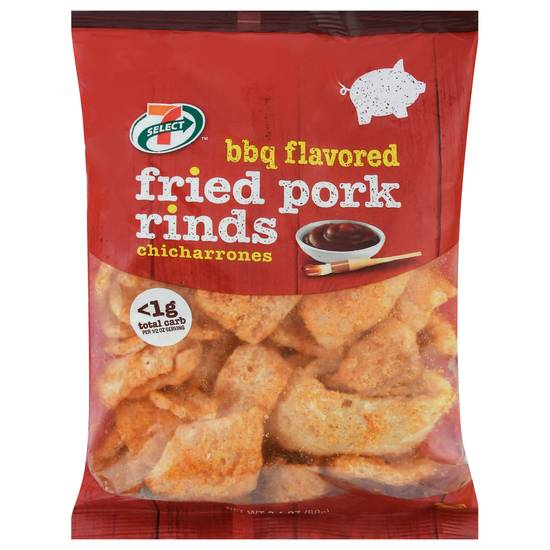 7-Select Fried Pork Rinds Flavored Chicharrones (bbq )