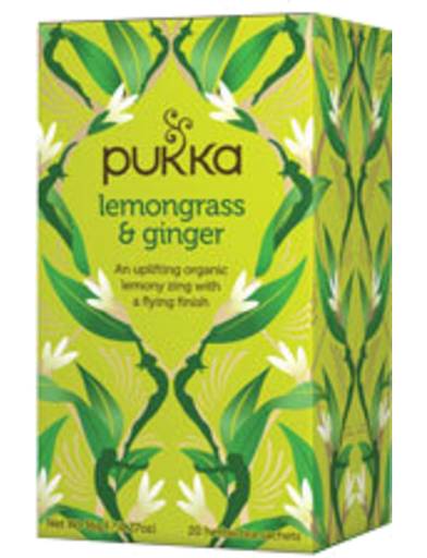 Pukka Organic Herbal Tea Bags, Lemongrass & Ginger (36g, 20 pack)