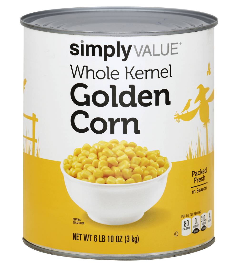 Simply Value Whole Kernel Golden Corn (6.62 lbs)