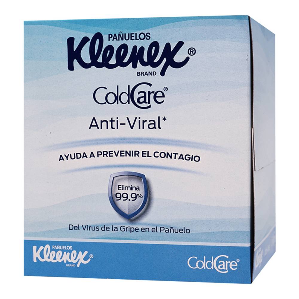 Kleenex pañuelos desechables cold care anti-viral (80 un)