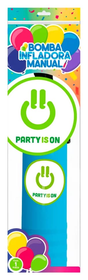 Party Is On · Bomba infladora manual (80 g)