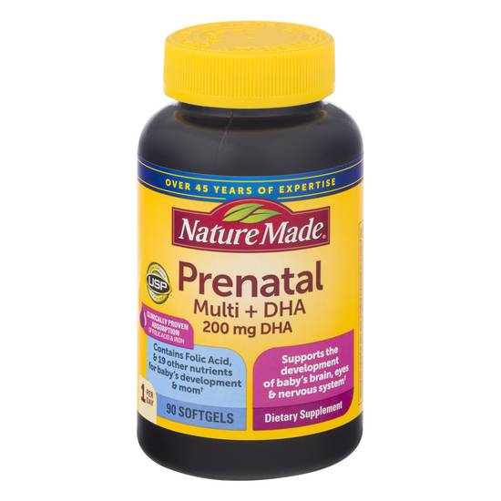 Nature Made Prenatal Multi + Dha 200 mg Softgels (90 ct)