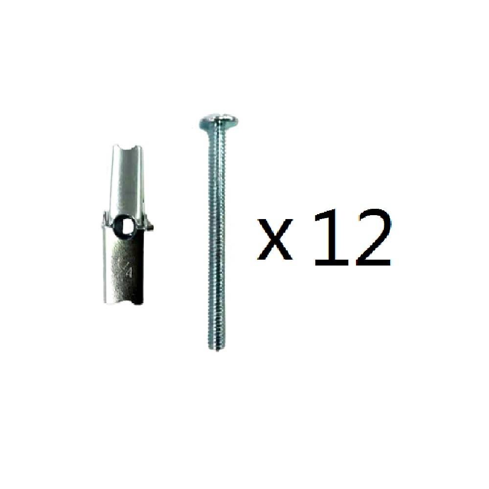 Project Source 1/4-in x 3-in Zinc-plated Interior Anchor Bolt (12-Count) | 21-9552