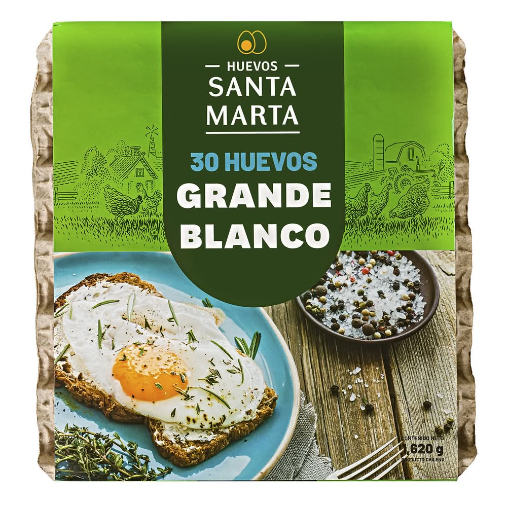 Santa Marta · Huevos blancos - Grande (30 un)