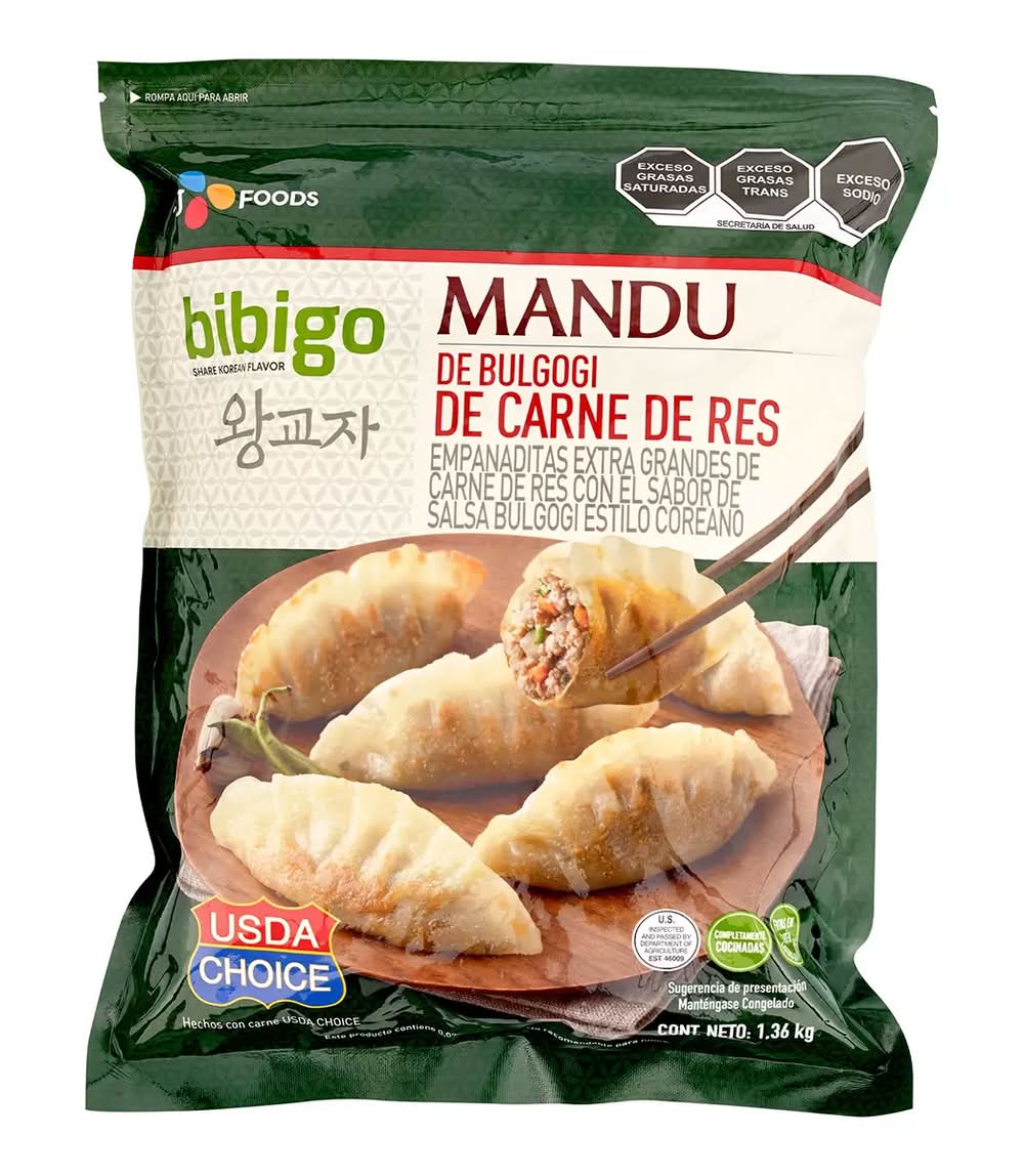 bibigo · Dumplings con carne de res, bulgogi (1,36 kg)