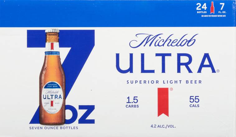 Michelob Ultra Superior Light Beer (24 pack, 7 fl oz)