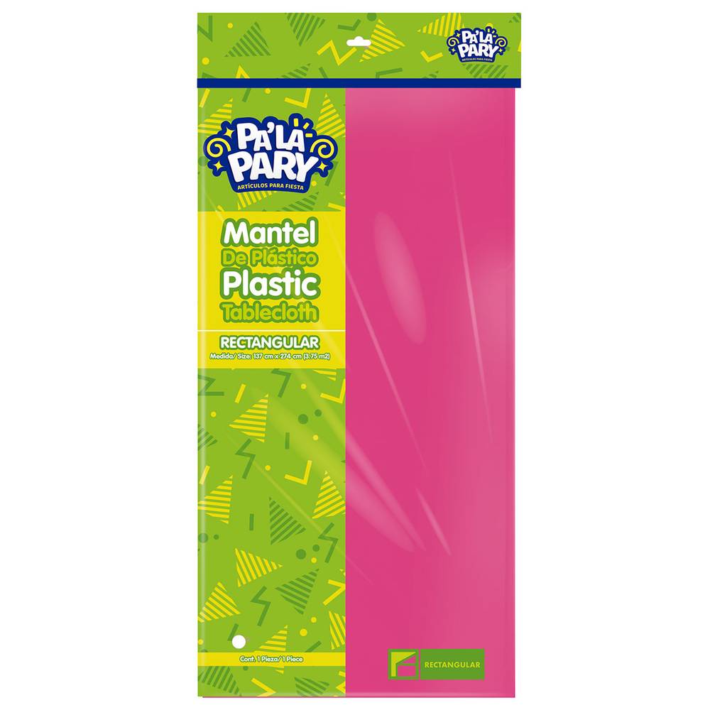 Pa' la pary · Mantel rectangular rosa