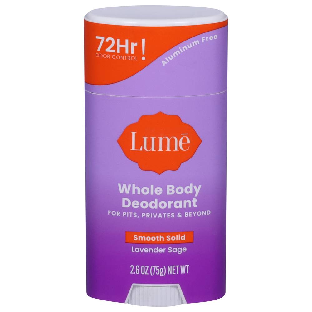Lume Body Smooth Solid Deodorant Stick (lavender sage)