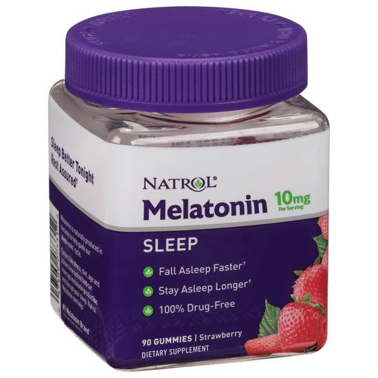 Natrol Strawberry Melatonin 10 mg Sleep Gummies (90 ct)