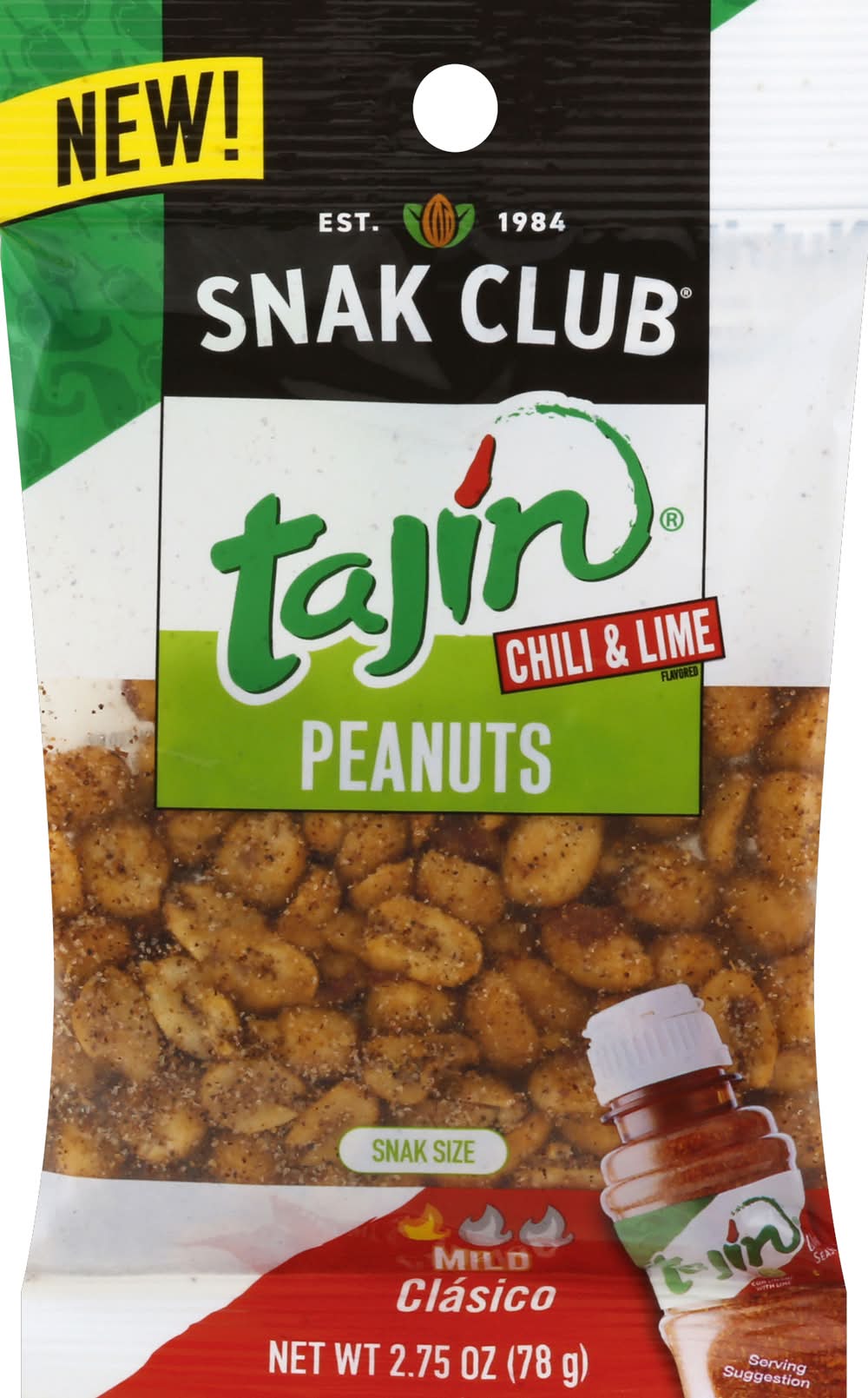 Snak Club Tajin Chili & Lime Peanuts (2.8 oz)