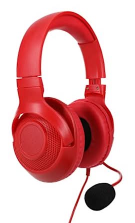 Unlocked Lvl™ Wired LED Gaming Headset With Mic Red