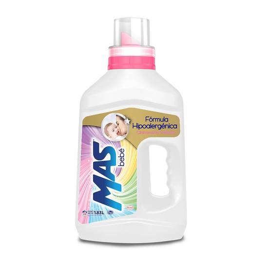 MAS Bebé Detergente Líquido para Ropa de Bebé 62 Cargas - 1 x 4.65 L :  : Salud y Cuidado Personal