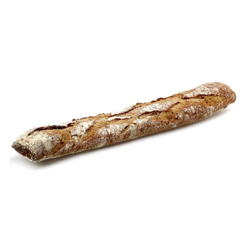 Baguette céréales cuite sur place CARREFOUR - la baguette de 250g