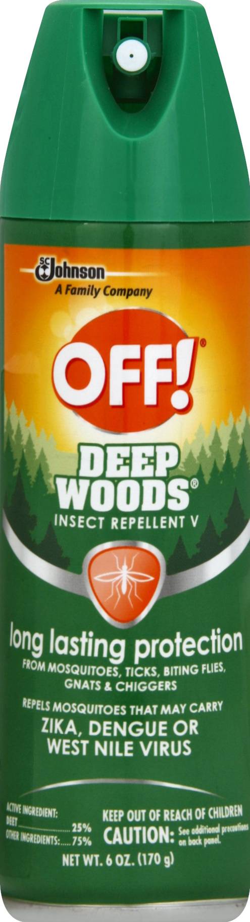 OFF! Deep Woods Insect Repellent V Spray (6 oz)