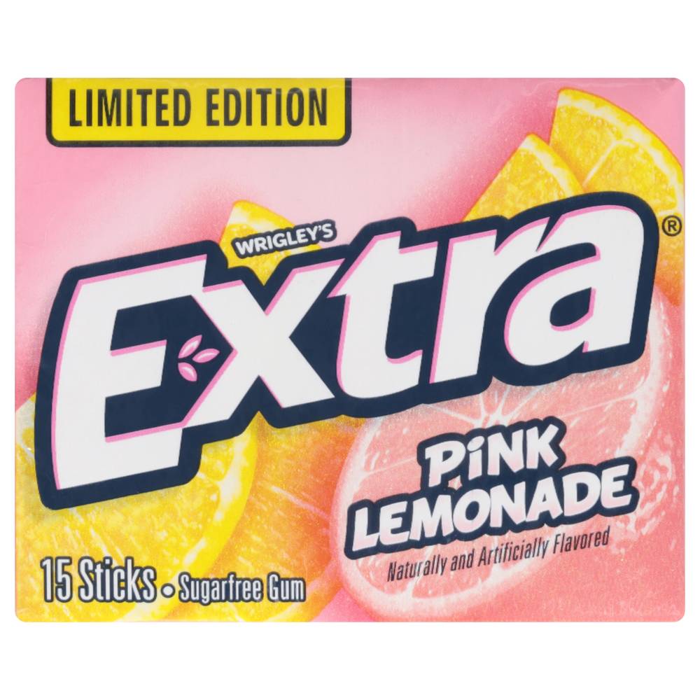 Extra Chewing Gums, Pink Lemonade (15 x 5 oz)