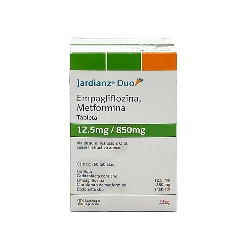 Lilly · Jardianz duo tabletas 12.5 mg/850 mg (60 un)