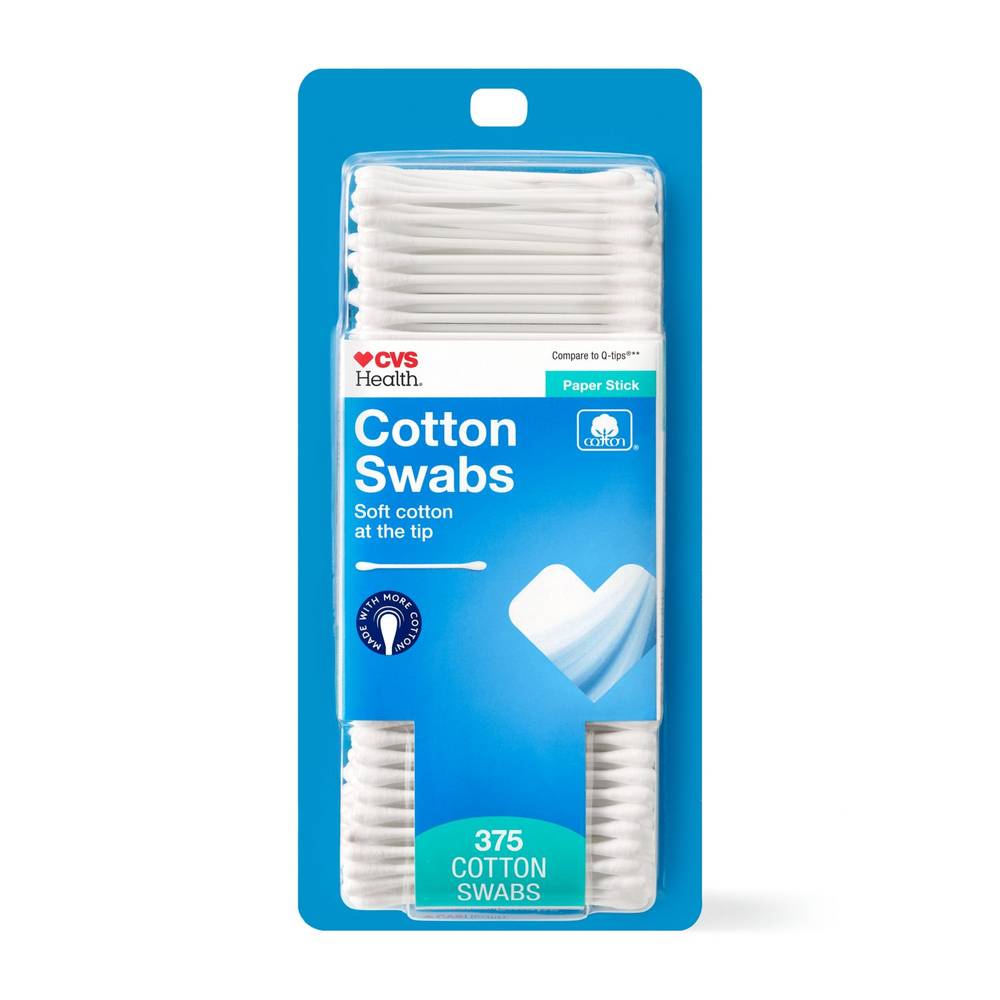 Cvs Health Cotton Swabs, 375 Ct