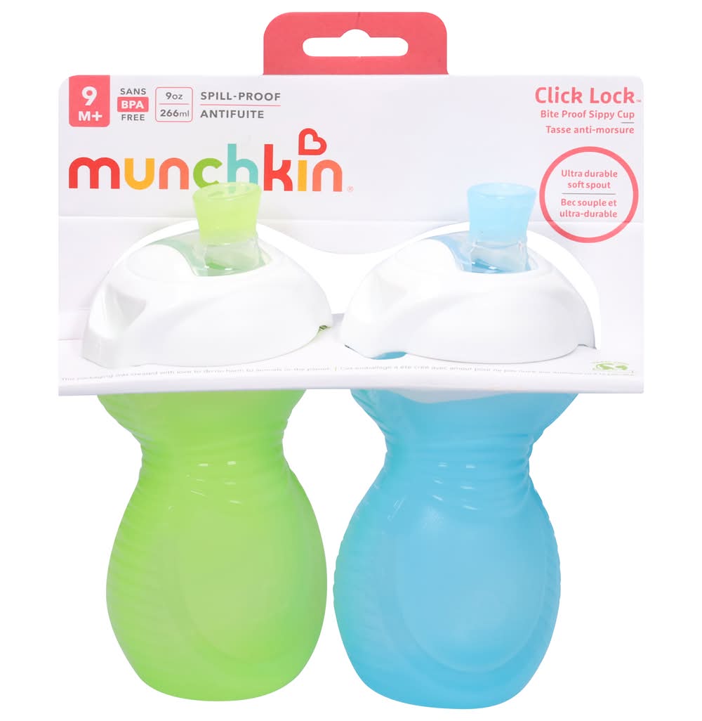Munchkin Bite Proof Sippy Cup 9 oz, 9+ Months (2 ct)