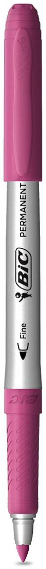 BiC · Marcador permanente grip rosa fuerte