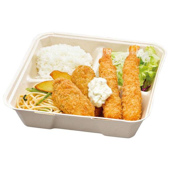 【770】牡蠣フライ＆エビフライ弁当