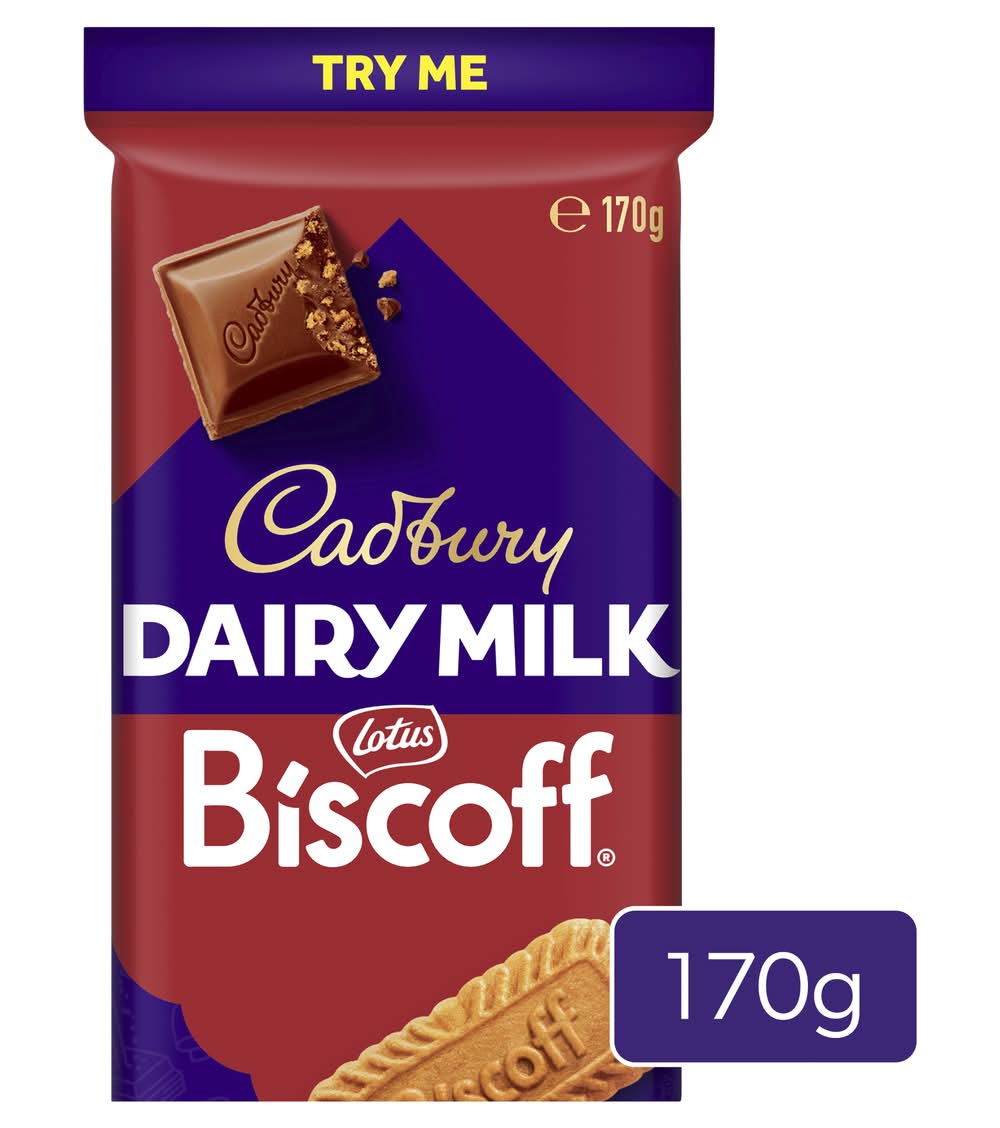 Cadbury Dairy Milk Lotus Biscoff Chocolate Bar (170g)