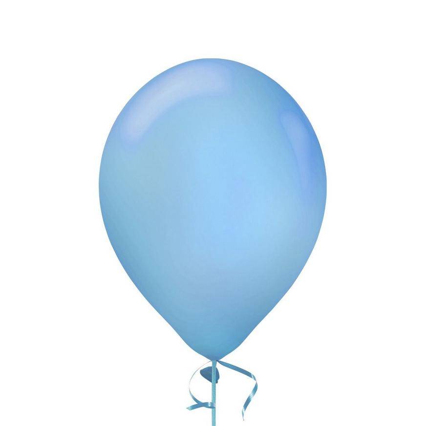 Uninflated 1ct, 12in, Pastel Blue Latex Balloon